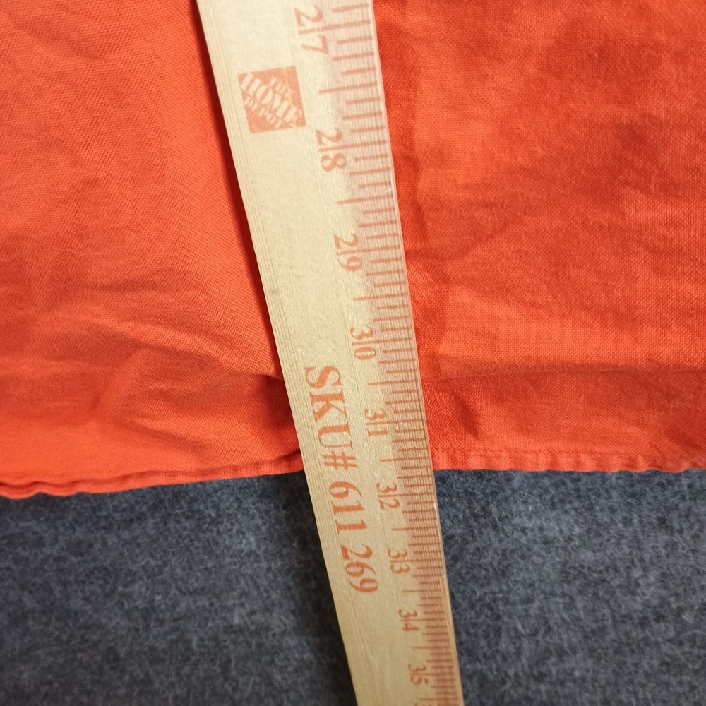 Vintage Ralph Lauren Jeans Co. Shirt Mens Medium Orange Short Sleeve Button Down - Picture 8 of 9